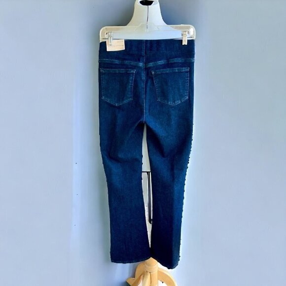 NYDJ ladies pull on slim bootcut Langley style denim blue jeans NEW size small - Picture 9 of 12